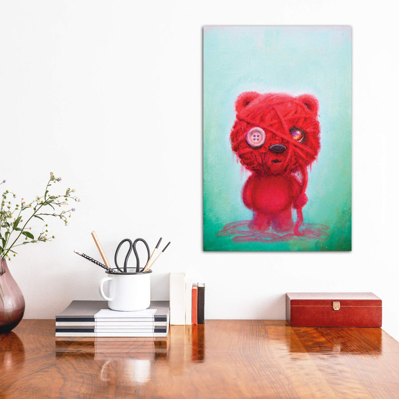 «Unravel» par Scott Mills - impression d'art graphique, H 12 po x l 8 po x P 0,75 po, Toile tendue, Pas de tapis