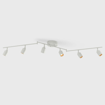Shura 6-Light Swivel Ceiling Light With Rotatable Heads, Integrated LED,  Flush Mount Canopy, 3000K, 3000 Lumen