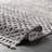 Dianne Textured Machine Woven / Power Loomed Performance Gray/ White Tasseled Rug-825002529
