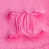 Gothic Initials Hot Pink