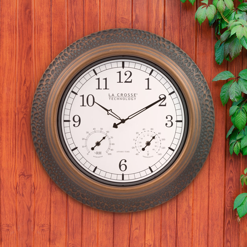 21"  Atomic Metal Wall Clock
