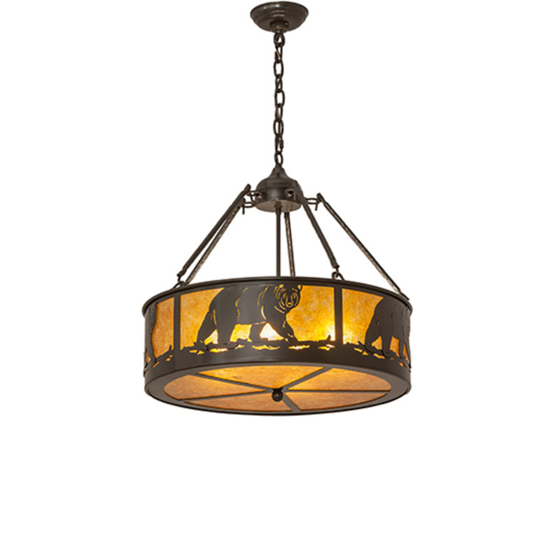 Jakeob 4 - Light Steel Drum Chandelier
