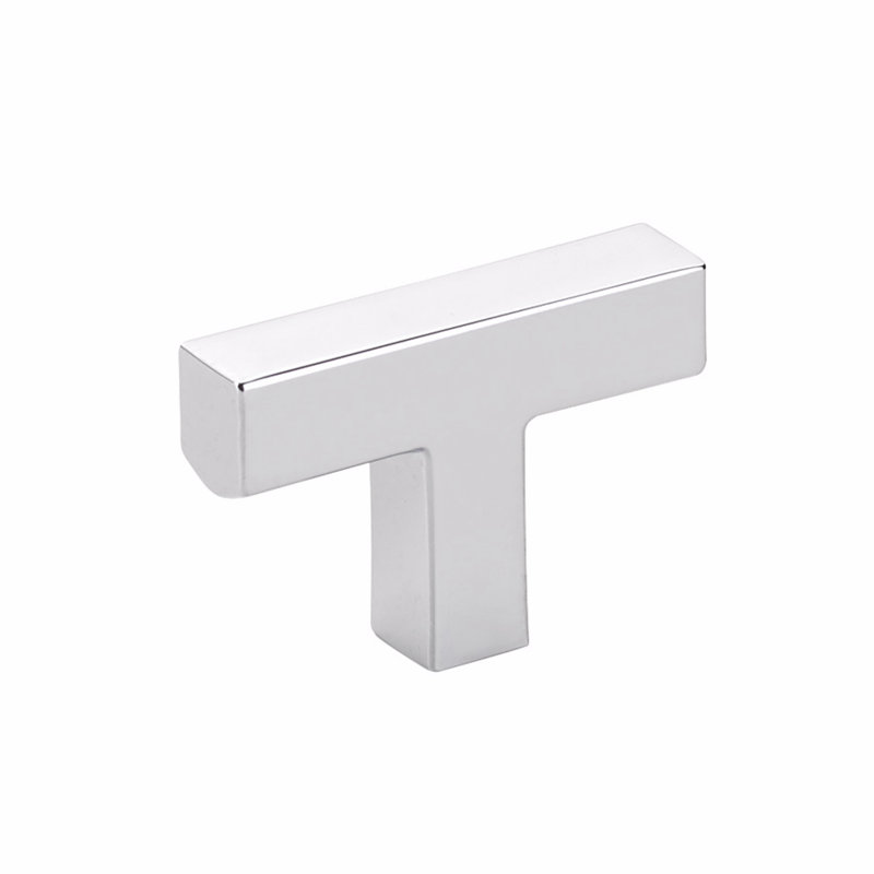 Warwick Metal Rectangular Knob Knob, Polished Chrome