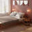 Soho Round Nightstand, Solid Beech Wood Bedside Table with 2 Shelves for Bedroom