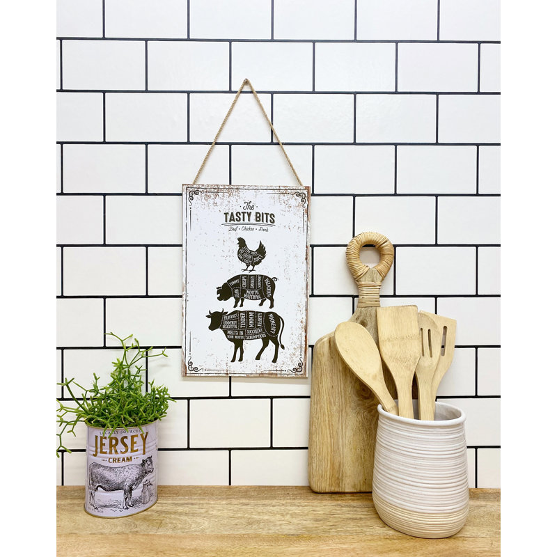 Farmhouse Animals Wall Decor on Solid Wood