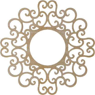 Médaillon de plafond 22 po x 22 po x 8 3/8 po x P 3/8 po Reims