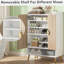 Armoire à chaussures en bois à 7 niveaux