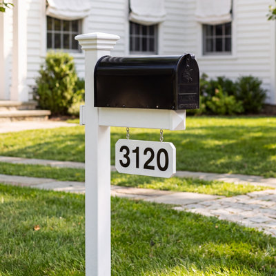 Personalized Post-Mounted Mailbox