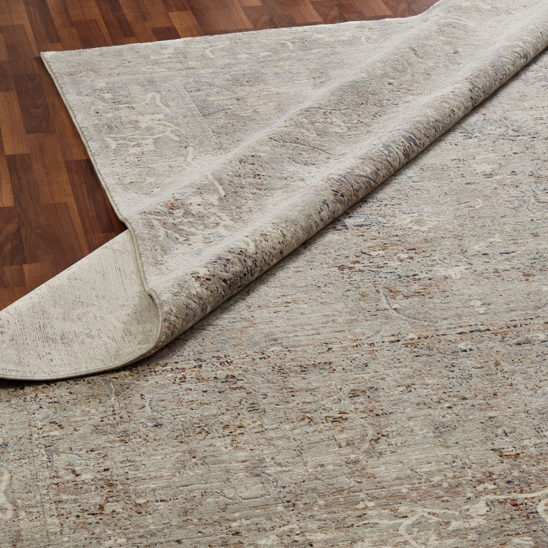 Area Rug in Gray, Rectangle 3'11" x 5'11"