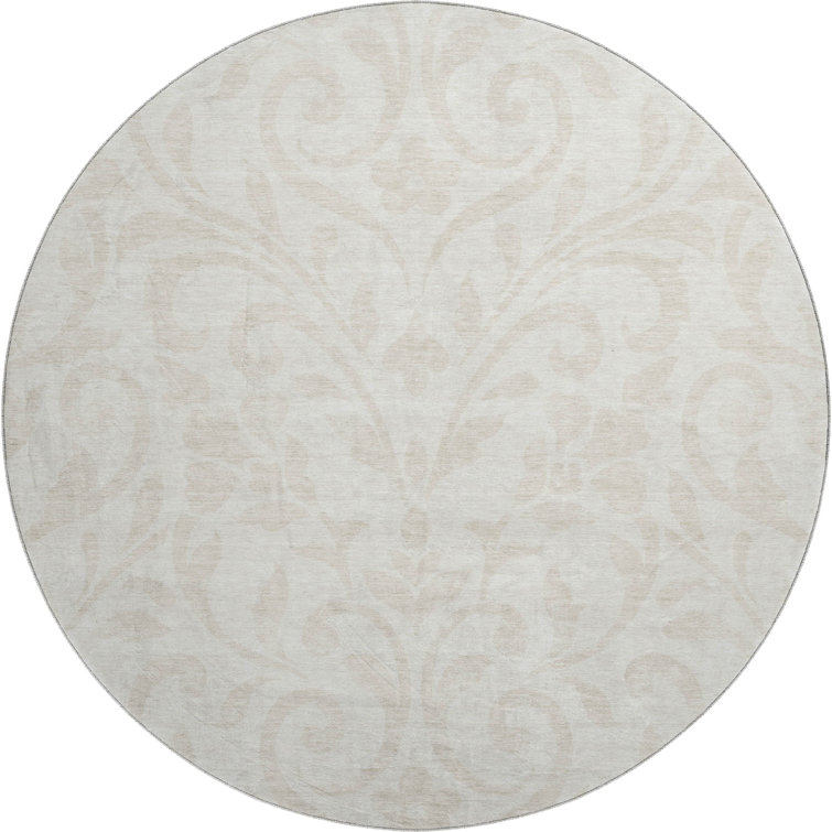 Premium Machine Washable Prisco Ivory Rug