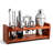14 Piece Mixology Bar Set Stainless Steel Cocktail Cocktail Shaker Set with Wood Stand