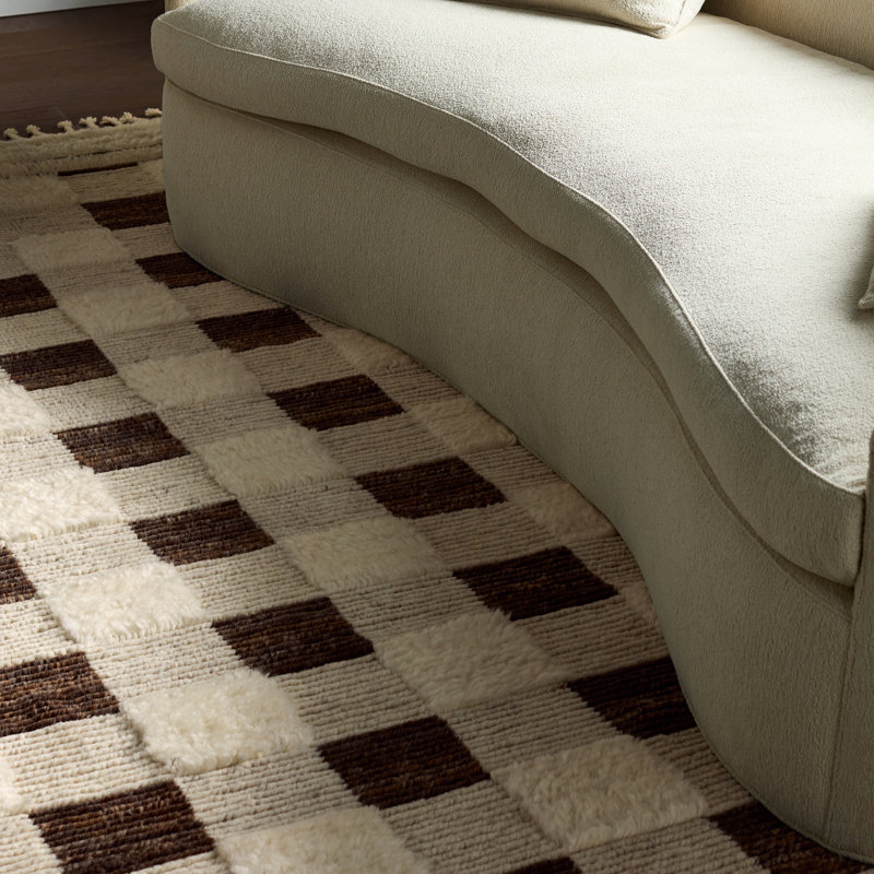 Jaipur Living & Enkay Berkshire DSK02 Handknot Striped Brown/White Runner (3'X10')