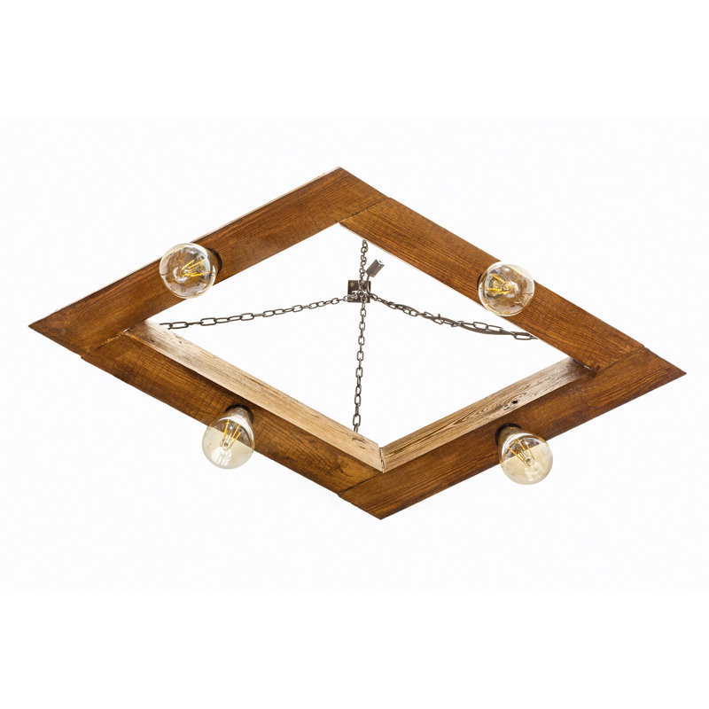 Kerkhoven 4 - Light Brown Square/Rectangle Pendant