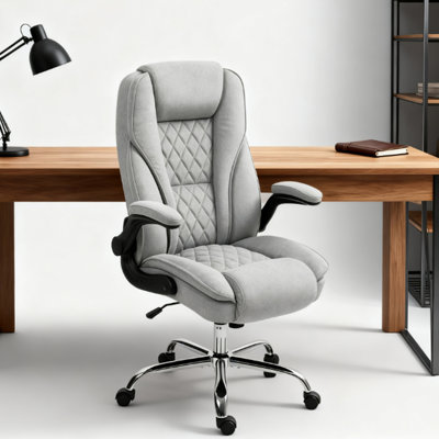 High-Back Office Chair, Adjustable Ergonomic Design for Home & Office