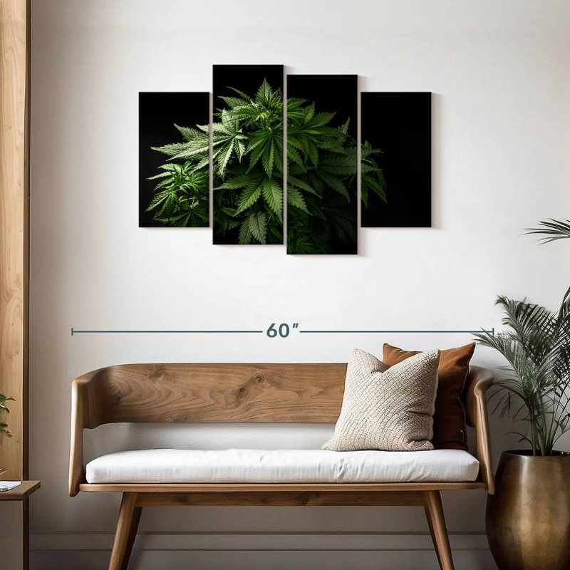Senne Marijuana Cluster, 27" H x 43" W