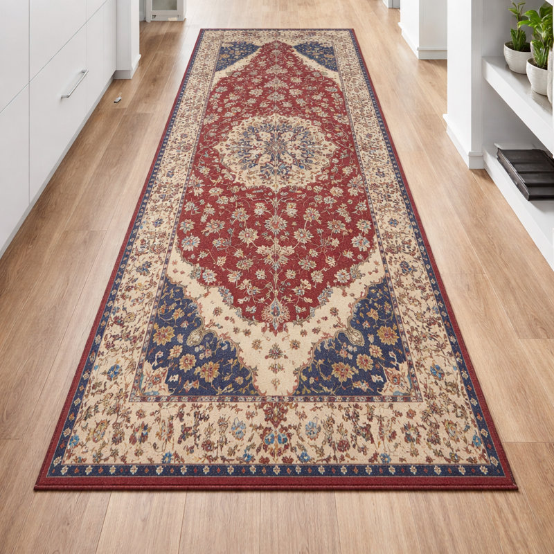 Oriental Machine Tufted Shag Area Rug, Rectangle 60 x 110 cm