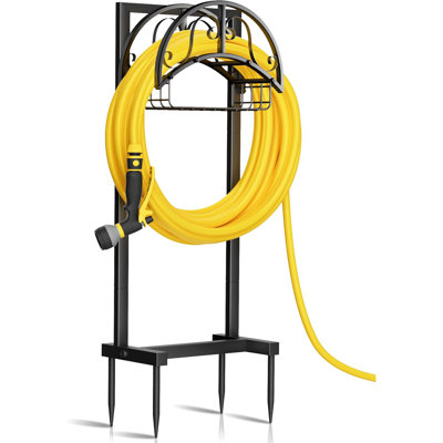 Support de tuyau d'arrosage de jardin autoportant