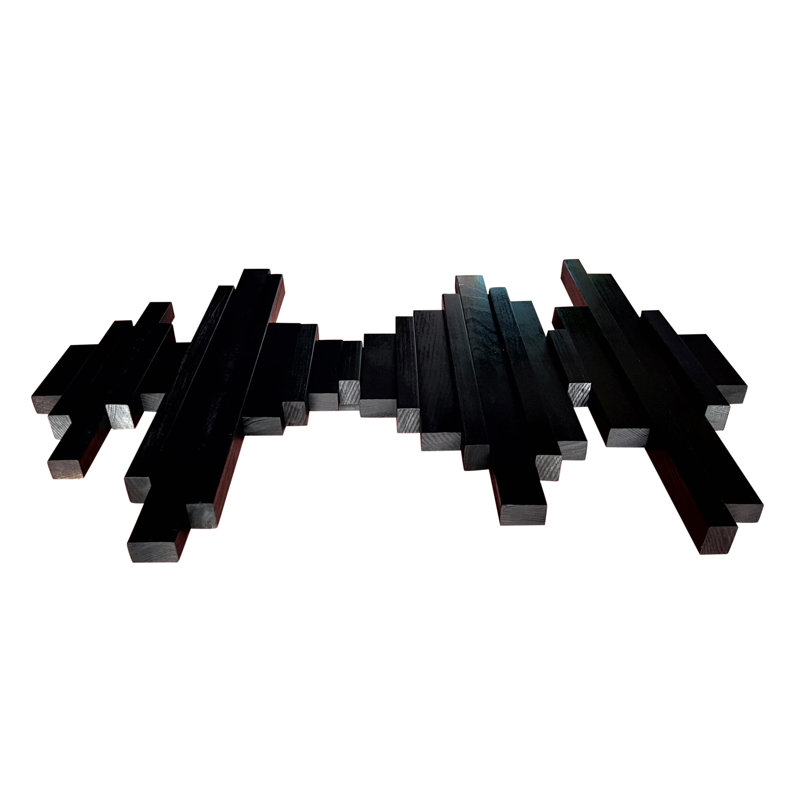 "You can do this" - Modern Interpretation of Soundwaves in Wooden Art