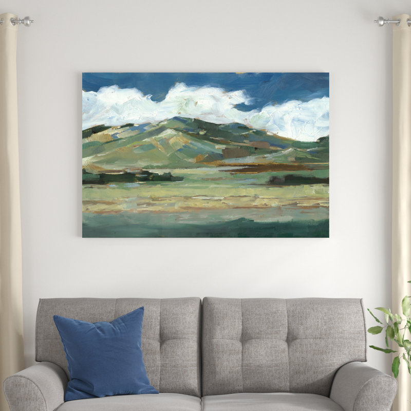 Western Sky II, H 20 po x l 30 po, Toile tendue, Sans cadre