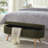 Luxury Oval Boucle Storage Ottoman Bench with Wood Legs-245043357