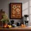 Study in Ochre Botanical - Framed Print-2005950265-2005950404