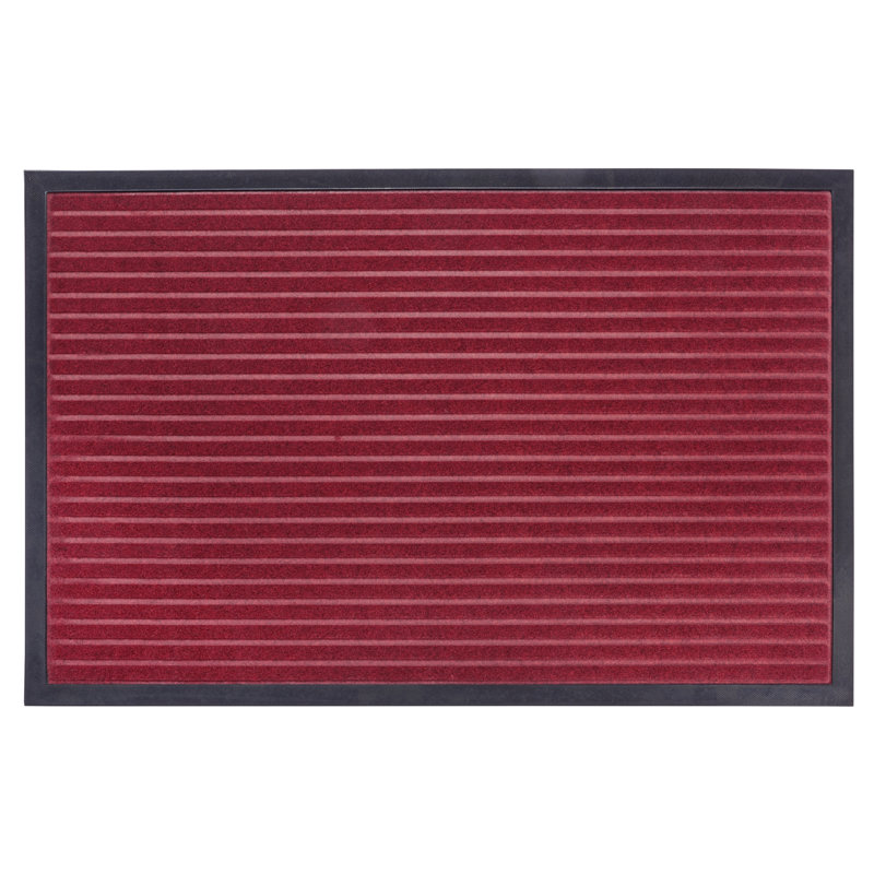 Non-Slip Indoor / Outdoor Doormat, Rectangular 40 x 60cm, Red