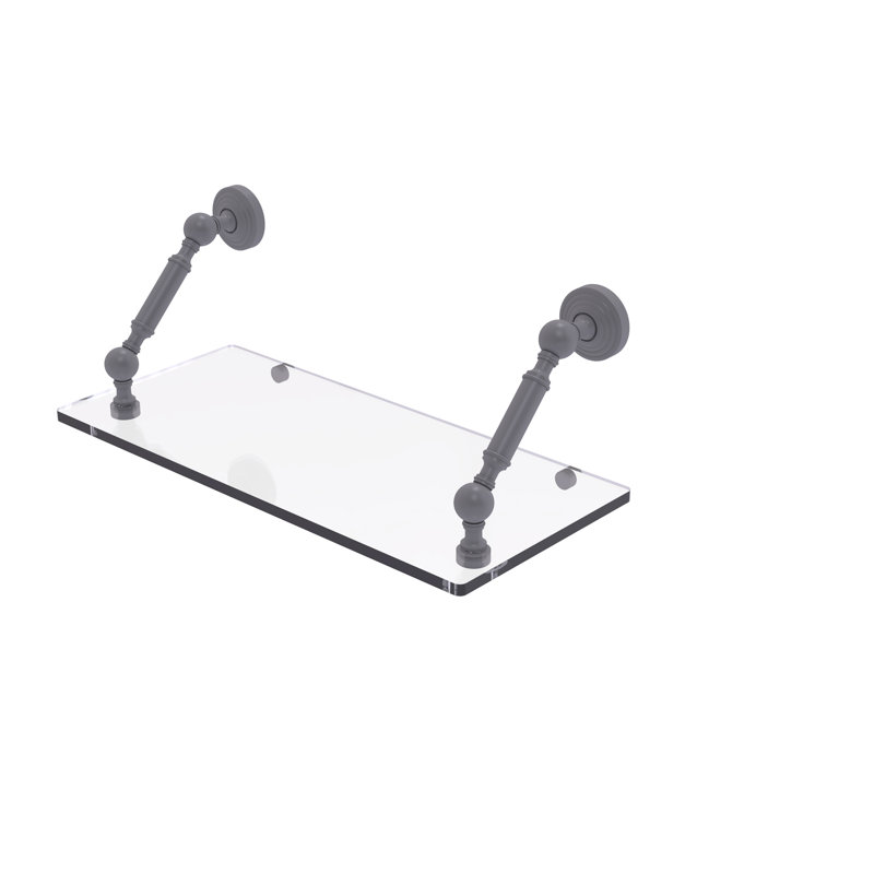 Tablette flottante Beresford, Gris mat, H 7,3 po x l 18 po x P 8 po