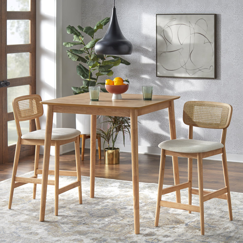 Belvidera Counter Height Dining Table, Light Oak