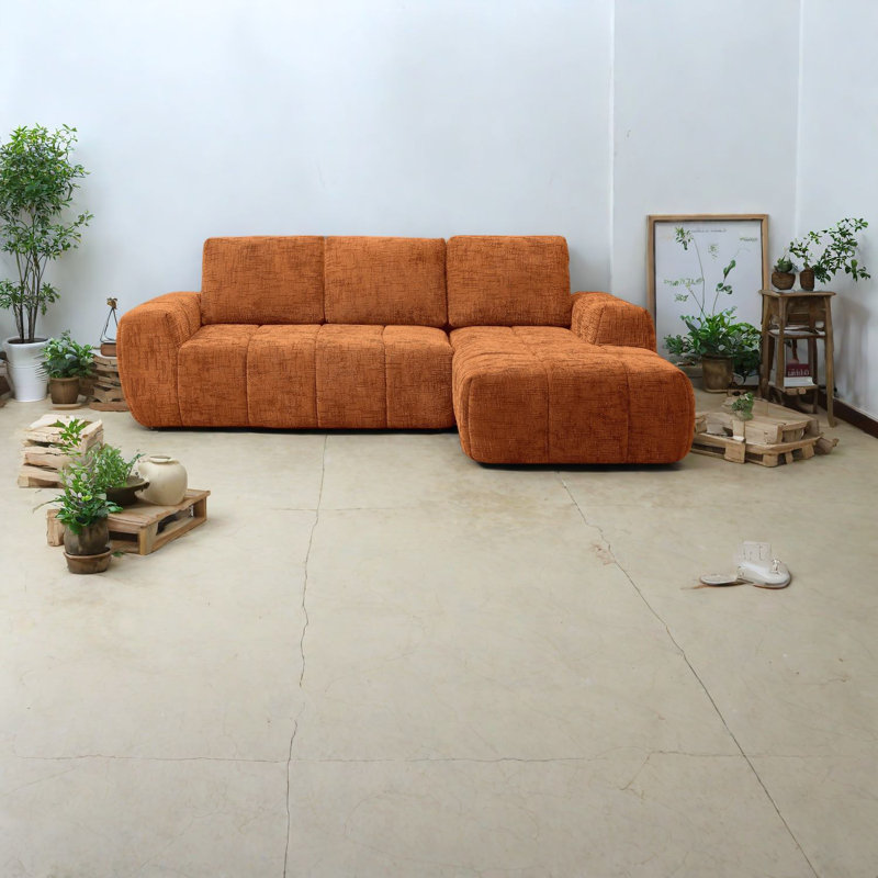 Canapés modulaires surdimensionnés modernes, ensemble de canapé en L en chenille, parfait pour la maison ou le bureau