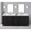 Ensemble de meuble-lavabo double 84 po Akintunde-610305075