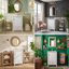 Meuble-lavabo rétro clair de 20 pouces avec lavabo en céramique intégré, armoire en MDF durable avec tablettes de porte et tiroir (blanc)