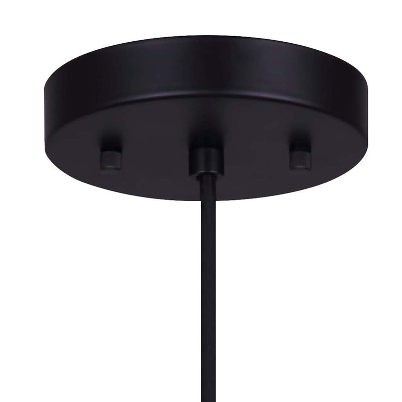 Massaoud 1 - Light Black/Gold Dome Pendant