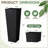 2-piece Plastic Planter Box Set, Imitation Wicker Tall Planter Pots-1890644932-1890644938