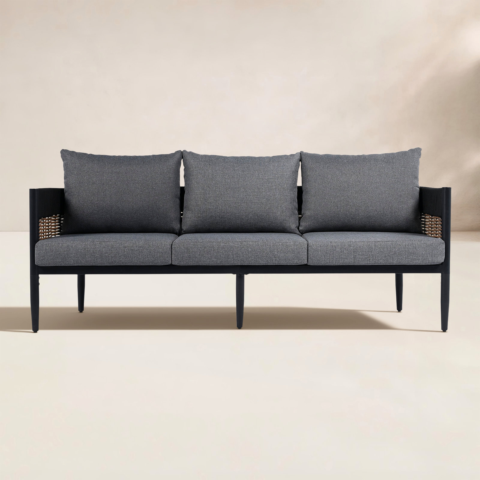 Corrente 3 Seater Sofa, Gray