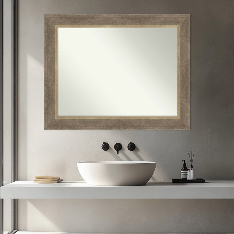 Miroir de salle de bain mural Driftwood, 28,75 po x 22,75 po