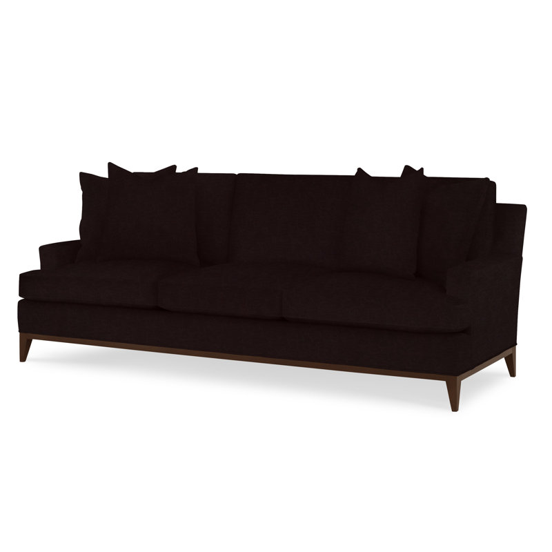 Dapper Upholstered 88'' Sofa, American Walnut, Margaret Mahogany