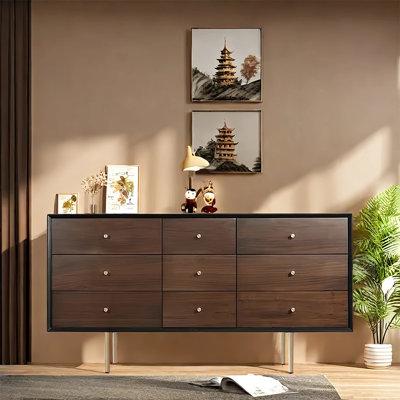 Minimalist Multifunctional Solid    Wood Sideboard