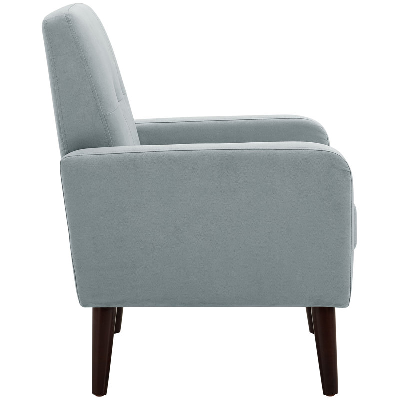 Crandall 27" W Tufted Armchair, Light Blue