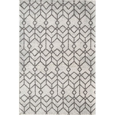 Ildiko Knox Tribal Candle White Area Rug