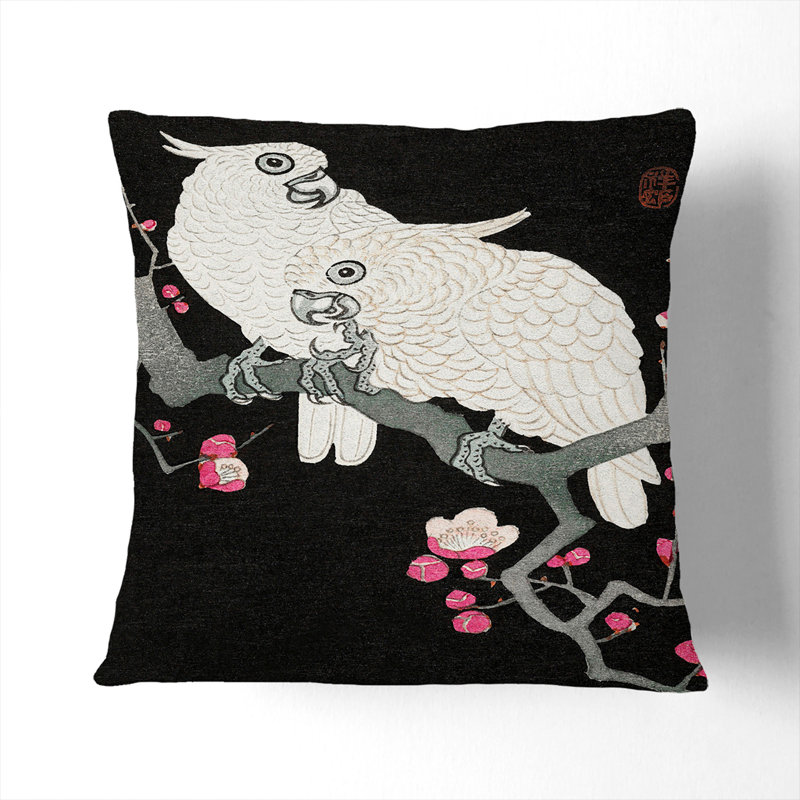 Square Throw Cushion, Black, 40cm H x 40cm W x 15cm D