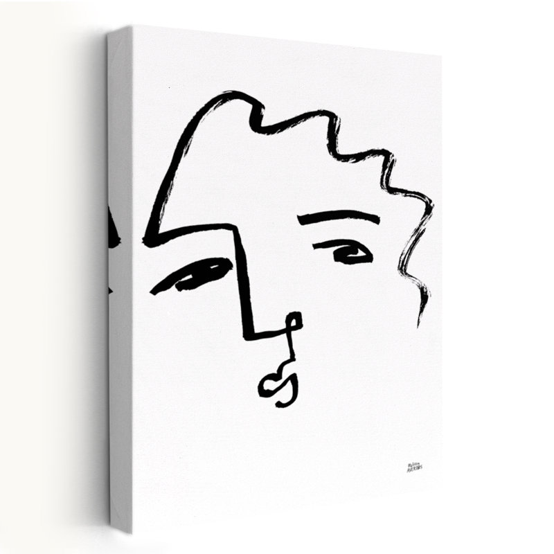 Faire des grimaces Ix Art abstrait Art minimaliste, H 48 po x l 32 po