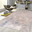 Handmade Silk and Wool Abstract Area Rug