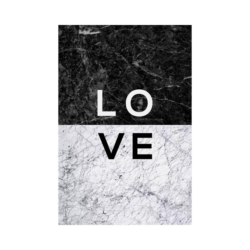 Love B&W by Orara Studio - Wrapped Canvas Print, 66.04 cm H x 45.72 cm W x 1.91 cm D