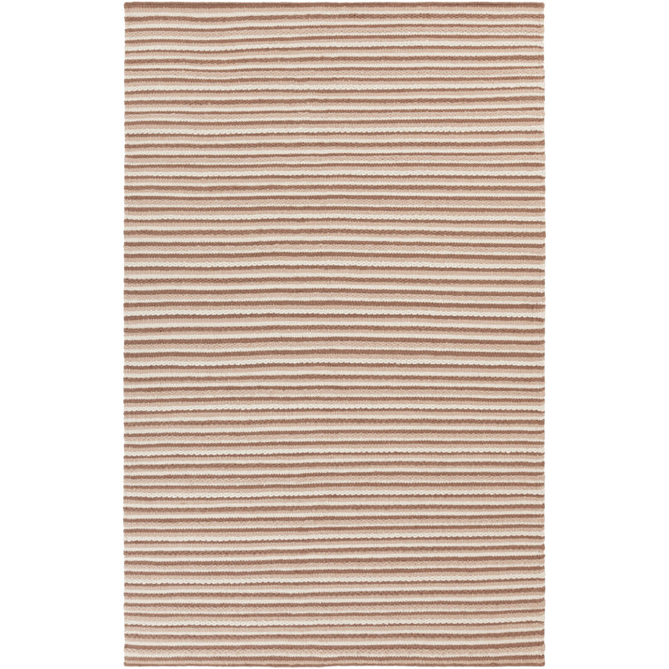 Tapis brun / beige en laine tissé à la main Walton