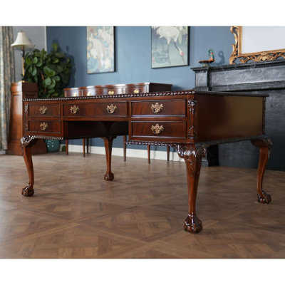 Gillette Solid Wood Writing Desk