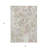 3' X 5' Ivory Beige And Linen Floral Washable Indoor Outdoor Area Rug