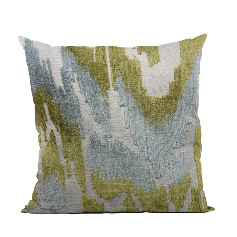 Abstract Velvet Outdoor Throw Pillow, 22" x 22", Square