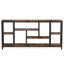 Console industrielle extra longue 70,9 po, canapé à 3 niveaux derrière le canapé avec tablettes de rangement, table d'appoint étroite pour le couloir d'entrée dans le salon, brun rustique