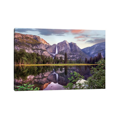 " Yosemite Falls Reflected In Flooded Cook's Meadow, Yosemite Valley, Yosemite National Park, California " by Tim Fitzharris