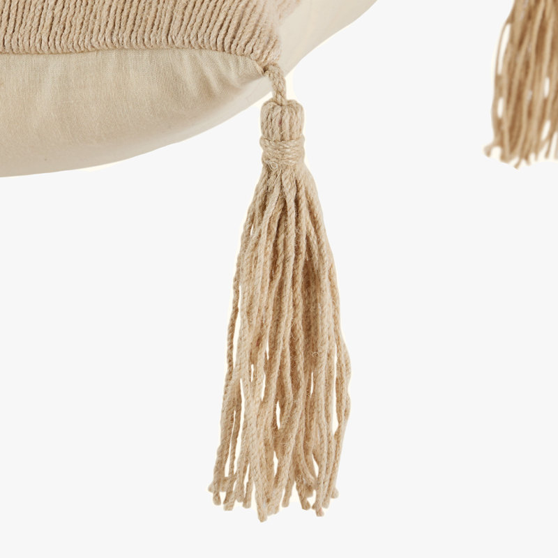 Coastal Breeze Dune Pillow Cover & Insert, Ivory